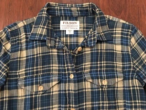 Filson Alaskan Plaid Flannel Shirt Guide Size XS Button Up Blue - Picture 1 of 4