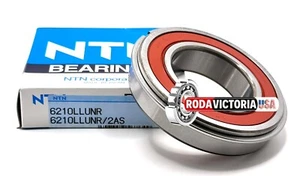 NTN JAPAN 6210 LLU NR BEARING RUBBER SEALED+SNAP RING 50x90x20 mm 6210 2RS NR - Picture 1 of 4