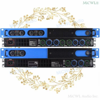 MiCWL 4 Channel 5200W Digital Power Amplifier Audio PreAMPs 2600 Watt 2 Channel - Image 1 of 4