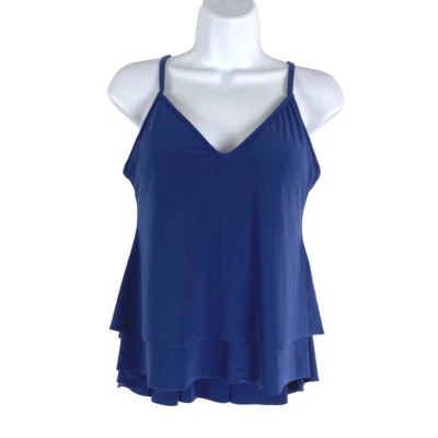 Top Tankini Magicsuit Jolene con aros talla 8 azul mezcla de poliéster liso SW-1592 Foto 1 de 4