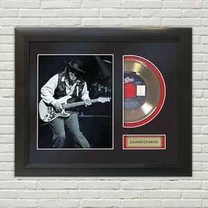 Stevie Ray Vaughan Legends of Music Gold Record Display - Picture 1 of 5