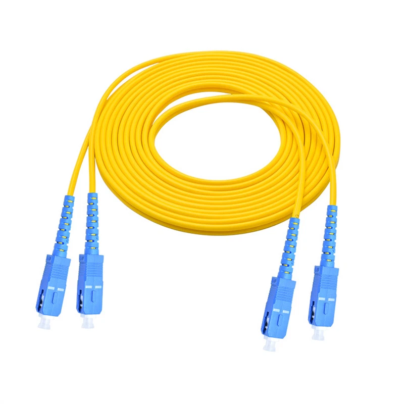 1-50m SC UPC to SC UPC Duplex Single Mode 9/125 Fiber Optic Optical Patch Cable - Image 1 of 1