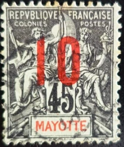 TIMBRE des COLONIES FRANÇAISES - MAYOTTE N°28 oblitéré CACHET à DATE - Imagen 1 de 2
