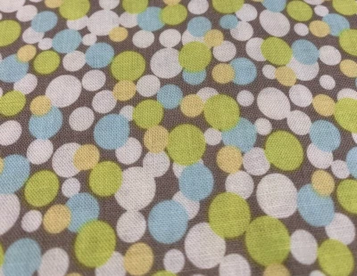 Scribbles Polka Dot Fabric By Windham Fabrics Yellow White Lime Green Blue 1+Yds - Image 1 of 4