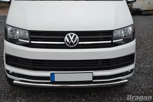 Front Spoiler Bar For Volkswagen Transporter T5 Caravelle 2004 - 2015 Chin Nudge - Picture 1 of 6
