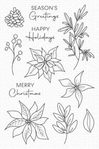 My Favorite Things Stempelset "Pretty Poinsettias" Clear Stamp Set - Bild 1 von 1