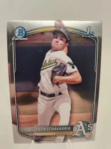 2025 Bowman #BCP-73 STEVEN ECHAVARRIA 1ST CHROME RC ROOKIE ATHLETICS - Picture 1 of 3