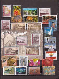 French polynesia mnh year set, waterfalls, seashells, flowers 2003 w/o the OPTE - Picture 1 of 1
