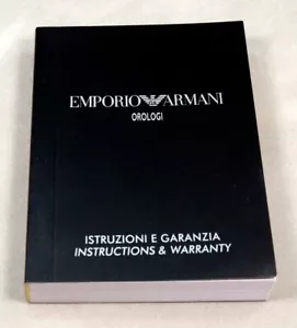 Emporio Armani Uhr Allgemeine Anleitung & Serviceheft - Bild 1 von 2