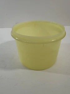 Tazón inferior de repuesto vintage amarillo 263-13 Tupperware solo antiguo U:2 - Imagen 1 de 8