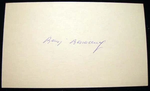 CIRCA 1980 NOBEL PRIZE AUTOGRAPH BARUJ BENACERRAF GENETICS MEDICINE - Picture 1 of 1