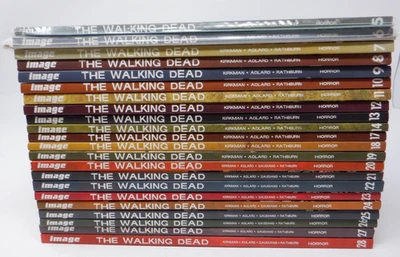 THE WALKING DEAD Image Graphic Novels Paperback Lot [5-14, 17-28, 22 Total] - Image 1 of 2