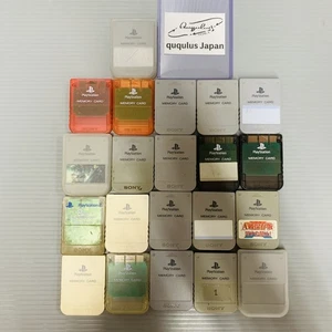Sony Playstation 1 PS1 Official OEM Memory Card Import SCPH-1020 lot of 21 - Picture 1 of 15