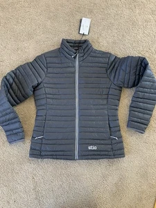 Stio Pinion Down Sweater Jacket Outerwear Magnet Grey Women’s 800FP Small NWT - Picture 1 of 6