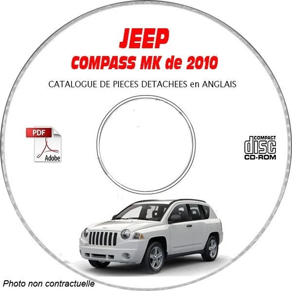 COMPASS MK 10 - Catalogue Pieces CDROM JEEP Anglais Expédition - --, Support -  - Photo 1/1