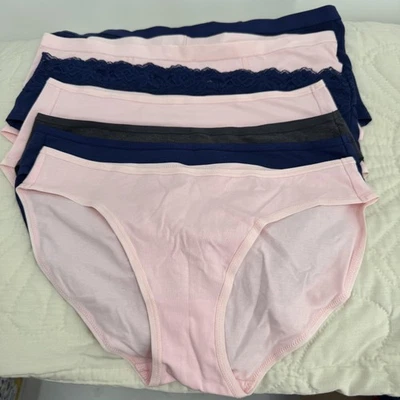 Pact Organic Panties Lot Womens L Cotton Bikini Hipster Briefs Boyshort Assorted - Image 1 of 4