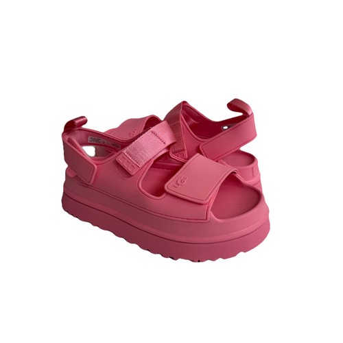 SANDALI UGG GOLDENG ROSA TROPICALE CON CINTURINO PLATEAU US 9 EU 40 UK 7