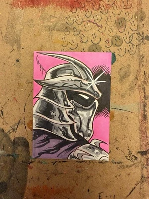 The Shredder Trading Card / The Shredder Sketch Card - TMNT - Top Loader - TMNT - Image 1 of 4