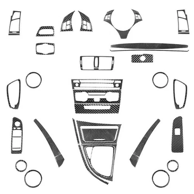 44Pcs Carbon Fiber Whole Interior Kits For BMW 1 Series E81 E82 E87 E88 2008-13 - image 1 of 4