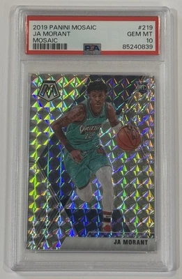 Panini Mosaic Ja Morant #219 2019 Mosaic Silver PSA 10 Grizzlies Foto 1 de 2