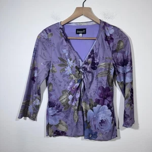 Top Floral De Colección Y2K Biyaycda Para Mujer Pequeño Púrpura Bosque Hadas Festival Romántico ☼ - Imagen 1 de 5