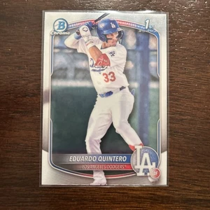 2025 Bowman #BCP-115 Eduardo Quintero Chrome Prospects Los Angeles Dodgers - Foto 1 di 2