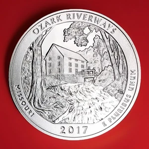 2017-S Ozark Riverways Silver Proof ATB Quarter 90% Silver (PR) - Picture 1 of 4