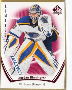 2021-22 SP Authentic LTD Red #12 Jordan Binnington - Picture 1 of 2