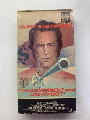 Thunderbolt And Lightfoot (1974,1985 VHS) CBS/FOX Clint Eastwood OG Foto 1 de 3