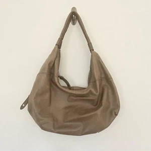 Hobo The Original hellbraune lässige Leder Handtasche Schultertasche seitliche Reißverschlusstasche - Bild 1 von 9