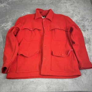 Vintage 60s Pioneer Sportswear Wool Coat Men’s Size Large Red - Picture 1 of 12