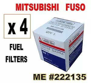 MITSUBISHI FUSO FUEL FILTER #ME222135 (4 EACH) FUSO FE FG & STERLING 360 - Picture 1 of 3