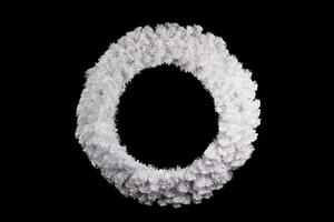 4' White Sequoia Wreath - Picture 1 of 1