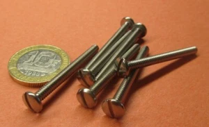 Binding Head Slotted Machine Screw 18-8 Stainless, 6-32 x 1.50" Length 50 Pcs - Picture 1 of 12