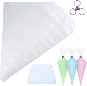 Disposable Piping Bags, 100Pcs anti Burst Pastry Bags, Icing Piping Bags for Fro - Picture 1 of 12