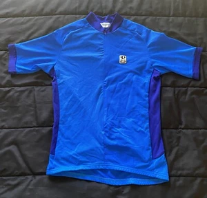 Vintage Pearl Izumi Aloft Mens Blue Mesh Cycling Shirt Size Medium USA - Picture 1 of 8