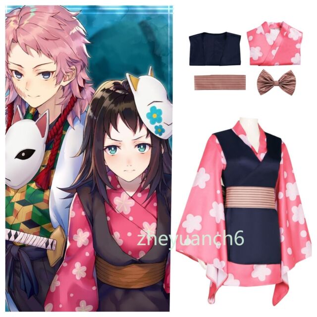 Compre Anime demônio slayer kimetsu não yaiba agatsuma zenitsu cosplay  traje feminino quimono uniforme halloween roupas de festa de natal