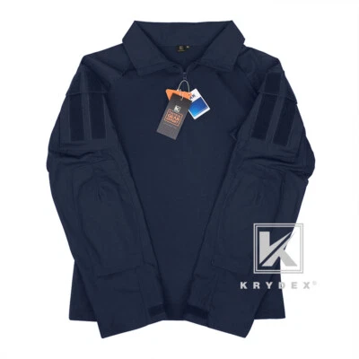 Camisa de Combate KRYDEX Gen3 Manga Larga con Coderas Tácticas Prendas para el torso Negro Paintball Foto 1 de 4