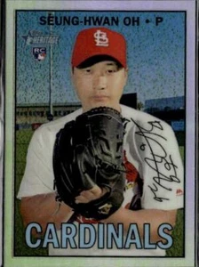 2016 Topps Heritage #THC-703 Seung-hwan Oh Chrome Refractor #/567 - Picture 1 of 2