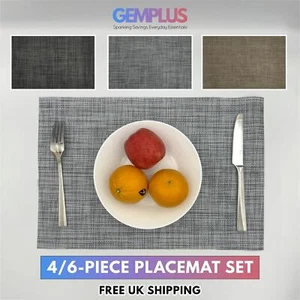 GEM+ | Premium 4/6-Piece Placemat Set – Durable Heat Resistant Easy to Clean - Picture 1 of 14