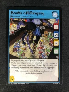 Neopets TCG Boots of Jumping 67/140 Battle for Meridell Armour Uncommon - Picture 1 of 2