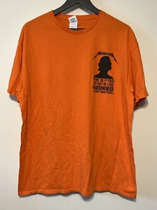 Metallica fest verdrahtetes T-Shirt Tour Crew Größe XL orange Konzert Metallband - Bild 1 von 4