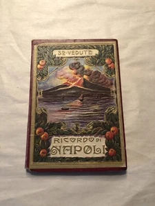 Schöne Vintage Napoli Italien Ansichten Klappkarte Vulkan Fotos Panorama - Bild 1 von 8