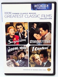 Hitchcock Thrillers SUSPICION Strangers On A Train THE WRONG MAN I Confess DVDs - Imagen 1 de 4