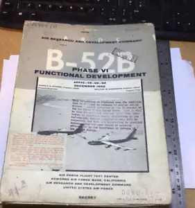 Boeing B-52B Fase VI Informe de Desarrollo Funcional 1955 ARDC - Imagen 1 de 24
