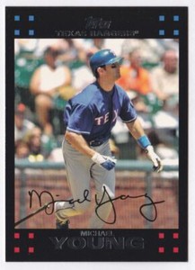 2007 Topps #474 Michael Young Texas Rangers
