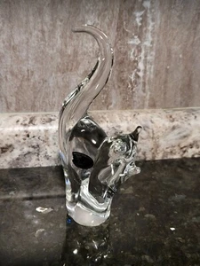 John Riekes Chalet Lead Crystal Handcrafted Cat Paperweight Figurine Vintage  - Picture 1 of 12