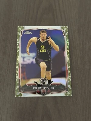 2014 Topps Chrome STS Camo Refractor /499 #113 JEFF MATTHEWS Rookie RC - Image 1 of 3