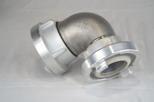 Rohrbogen 90° Storz A B C drehbar Kupplungen DIN Qualität Feuerwehr THW - Bild 1 von 3