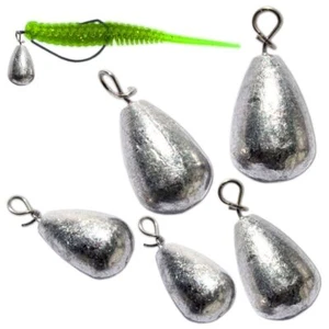 Quick Change Birnenblei Schnellverschluss Wirbel 3-20g Jig Rig Bleie Tropfenblei - Bild 1 von 9